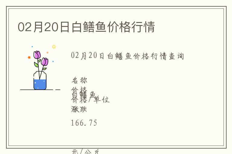 02月20日白鱔魚價(jià)格行情