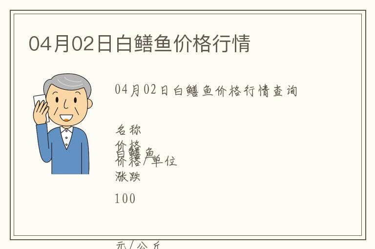 04月02日白鱔魚價(jià)格行情