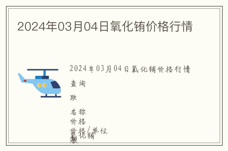 2024年03月04日氧化銪價格行情