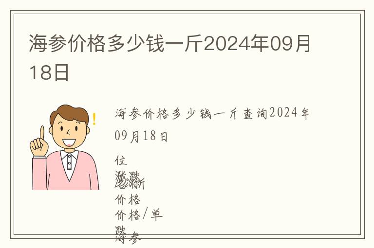 海參價(jià)格多少錢(qián)一斤2024年09月18日
