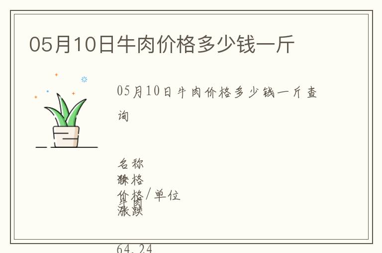 05月10日牛肉價(jià)格多少錢一斤
