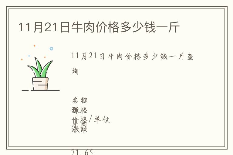 11月21日牛肉價(jià)格多少錢一斤