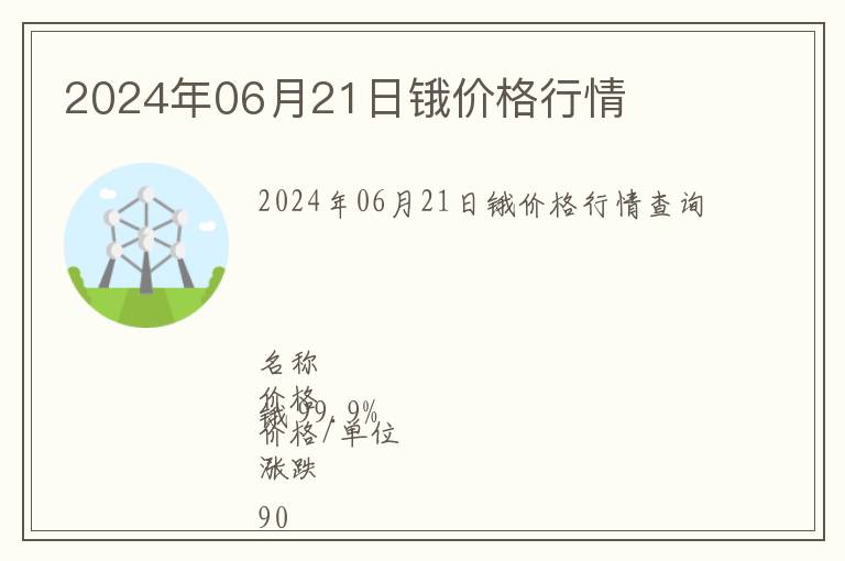 2024年06月21日鋨價(jià)格行情