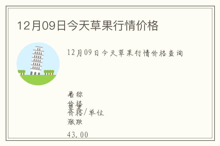 12月09日今天草果行情價(jià)格